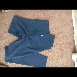 Lululemon align pant size 4 in night tide (teal)